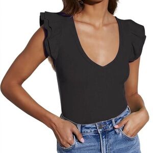 size m zara ribbed top